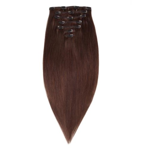 Rapunzel of Sweden Clip-on set Premium 7 pieces 2.3 Chocolate Brown 50 cm
