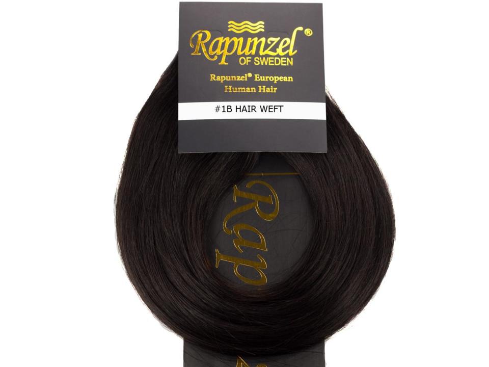 Rapunzel Hair Weft Premium Straight 1.2 Black Brown 50 cm