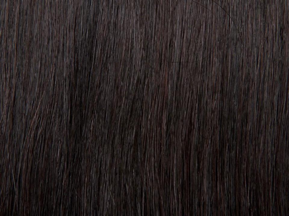Rapunzel Hair Weft Premium Straight 1.2 Black Brown 50 cm