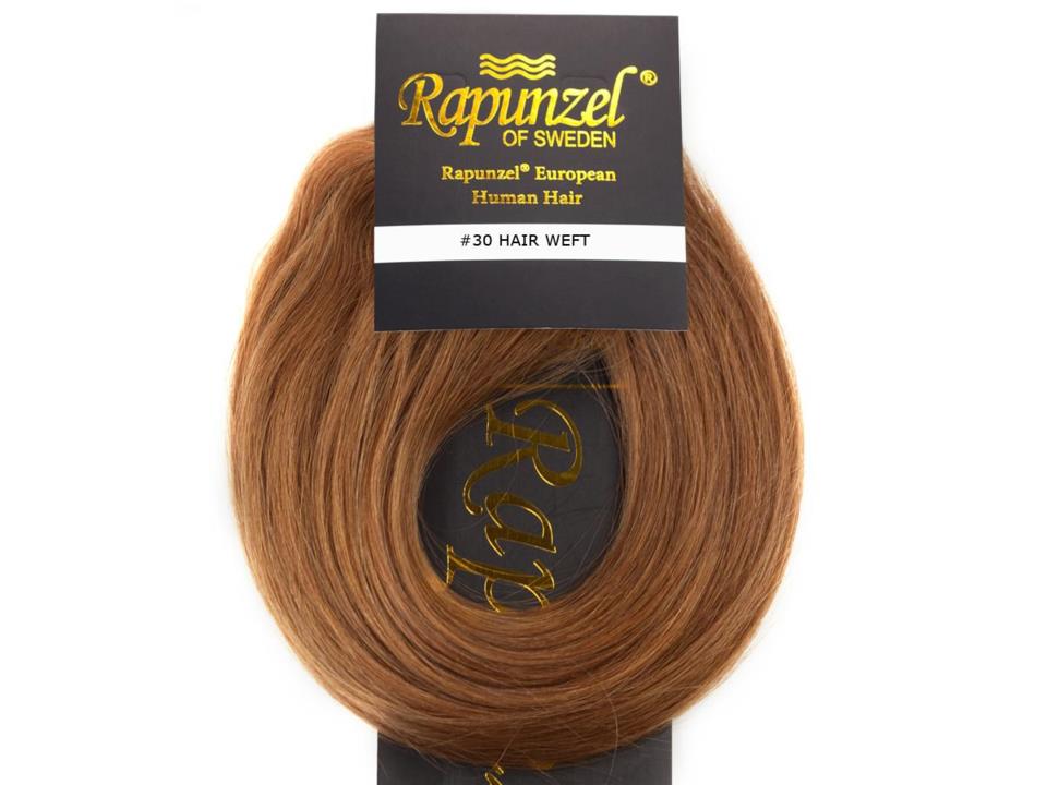 Rapunzel Hair Weft Premium Straight 5.45 Dark Copper Brown 50 cm