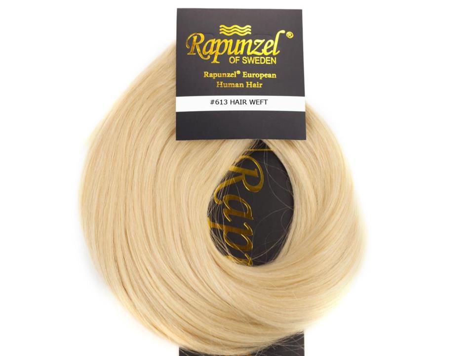 Rapunzel Hair Weft Premium Straight 8.0 Light Golden Blonde 50 cm