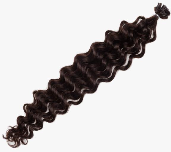 Rapunzel Nail Hair Original Curly 2.3 Chocolate Brown 40 cm