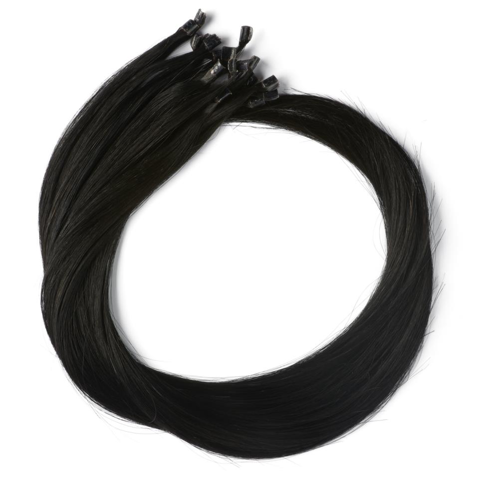 Rapunzel Nail Hair Premium Straight 1.0 Black 50 cm