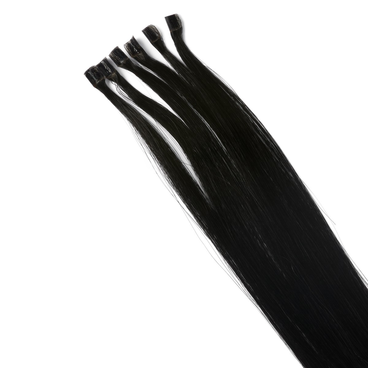 Alternativ bild 1 för Rapunzel of Sweden Nail Hair Premium Straight 50 cm 1.0 Black