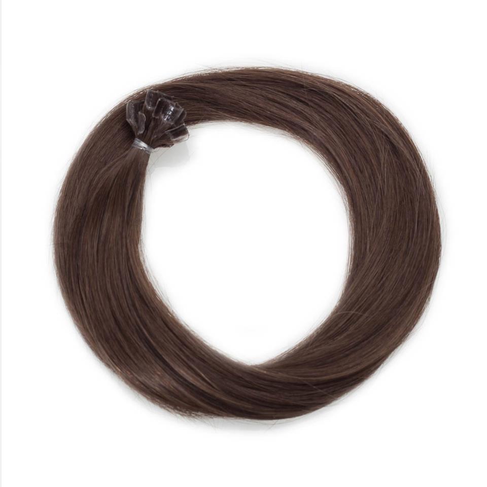 Rapunzel Nail Hair Premium Straight 2.6 Dark Ash Brown 50 cm
