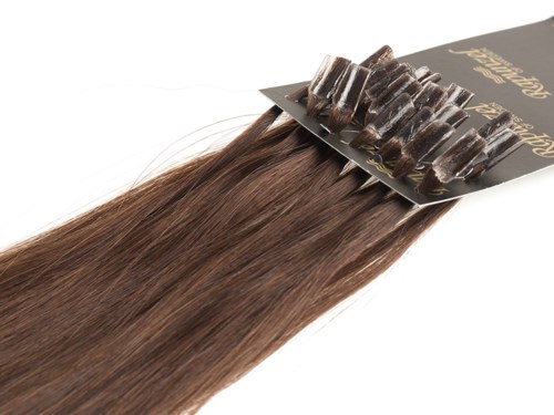 Rapunzel of Sweden Nail Hair Premium Straight 50 cm 2.2 Coffee Brown