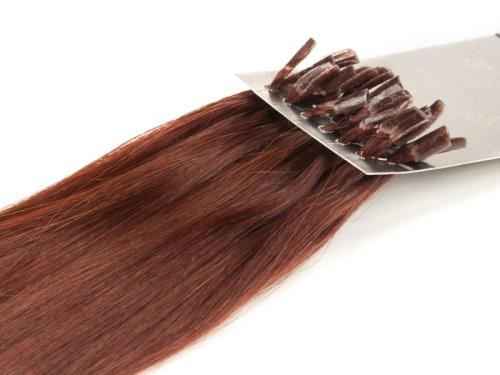 Rapunzel Nail Hair Premium Straight 5.5 Mahogany Brown 50 cm