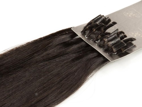 Rapunzel of Sweden Nail Hair Original Straight 60 cm 1.2 Black Brown