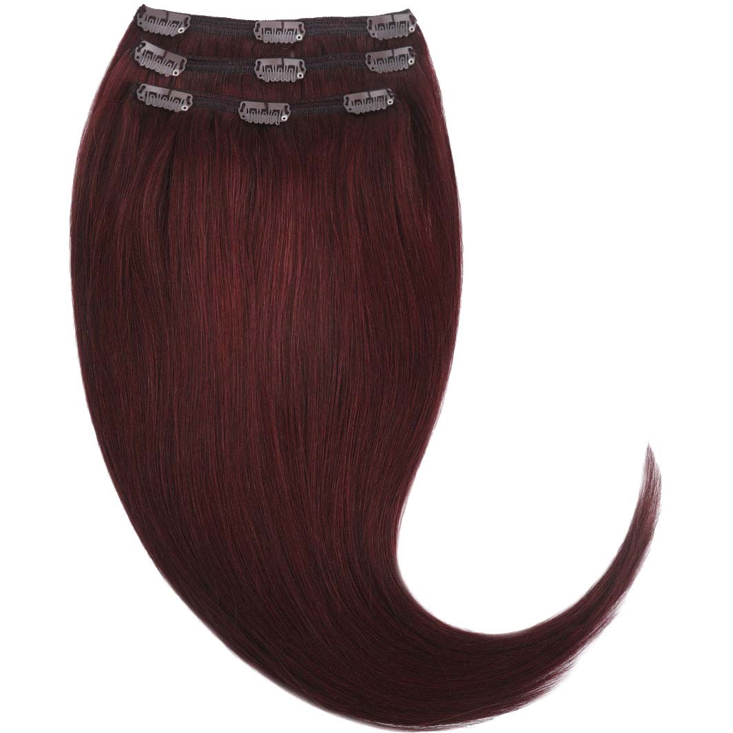 Rapunzel of Sweden Clip-on set 3 pieces 40 cm 6.12 Dark Mahogany Brown