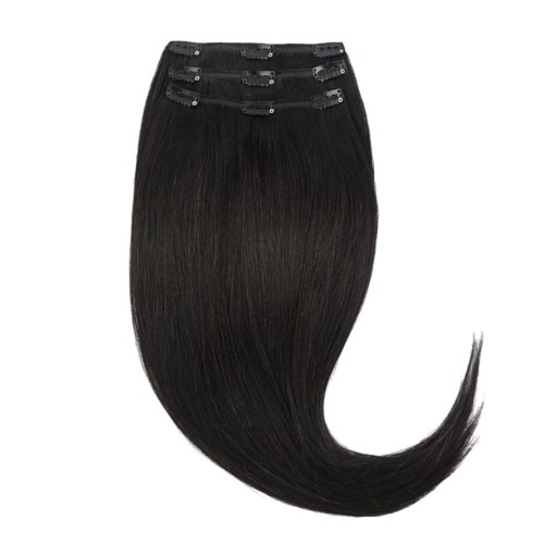 Rapunzel of Sweden Classic Clip-ins Straight / Light Volume / 3 pieces 50 cm 1.2 Black Brown