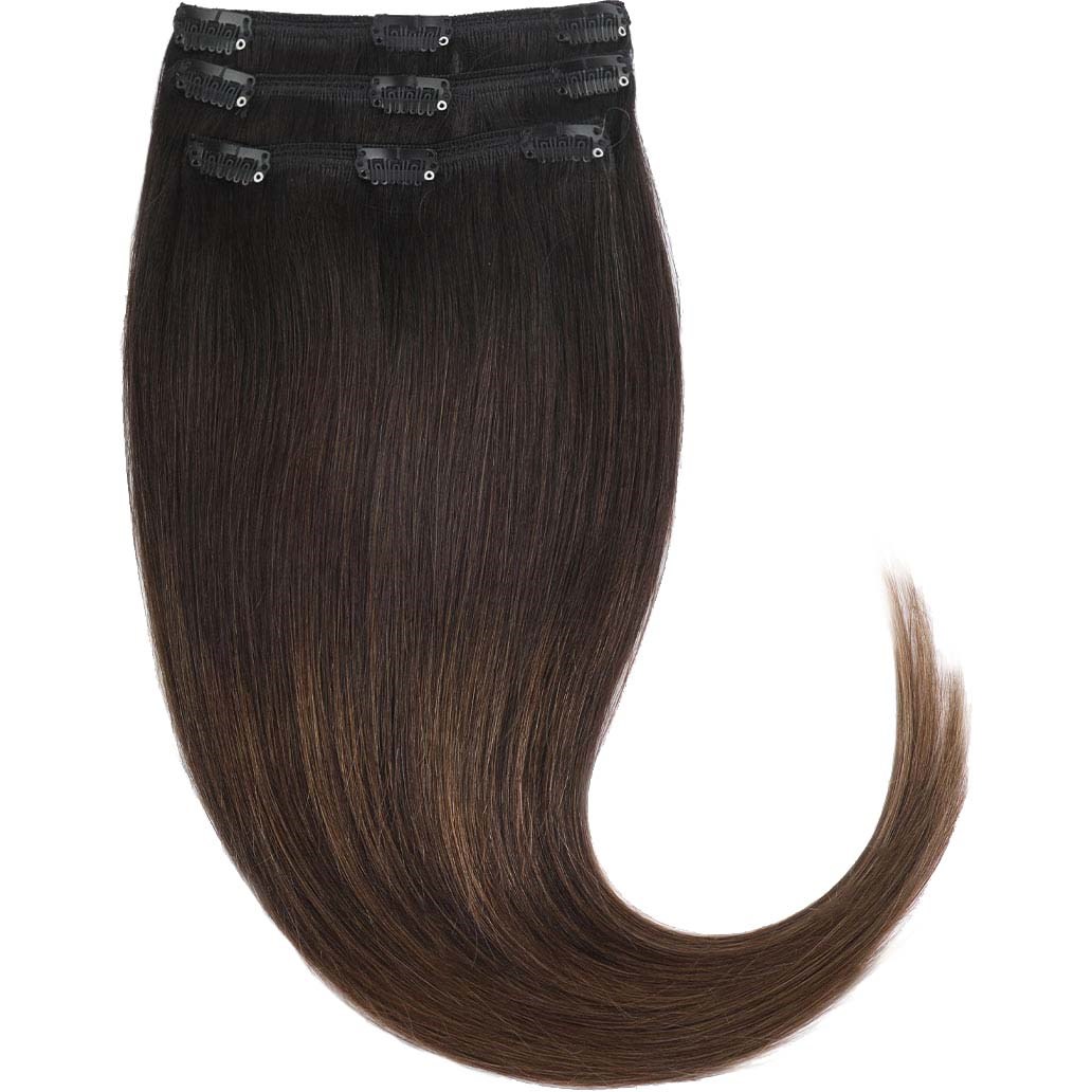 Rapunzel of Sweden Clip-on set 3 pieces 60 cm Deep Brown ColorMelt C1.