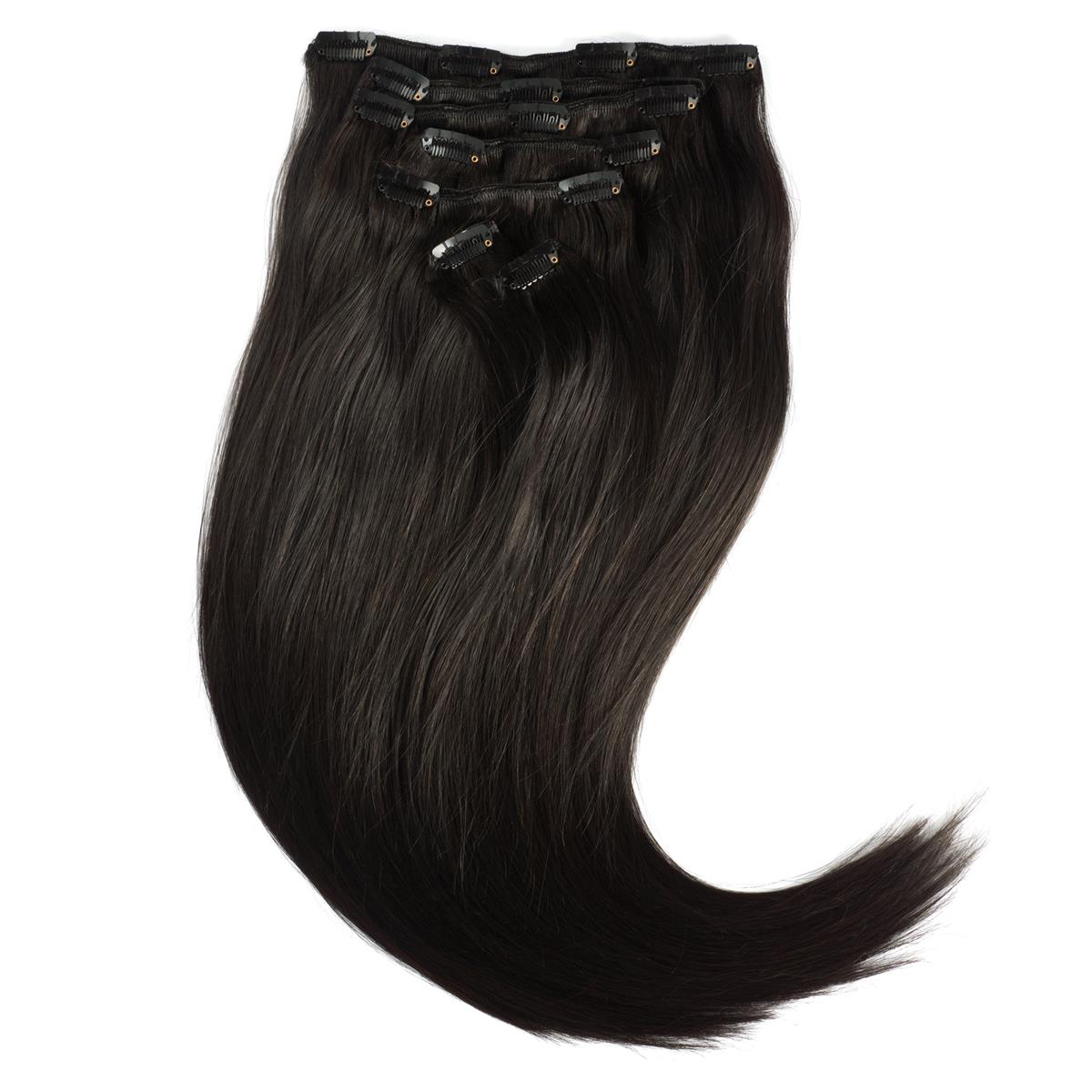 Rapunzel of Sweden Classic Clip-ins Straight / Medium Volume / 7 pieces 40 cm 1.2 Black