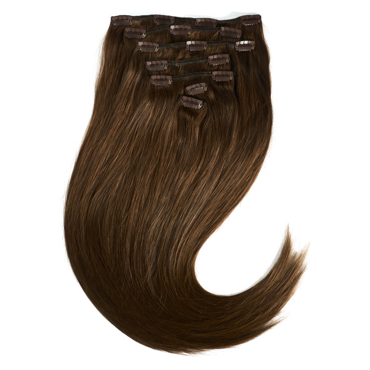 Läs mer om Rapunzel of Sweden Clip-on set 7 pieces 40 cm 2.0 Dark Brown