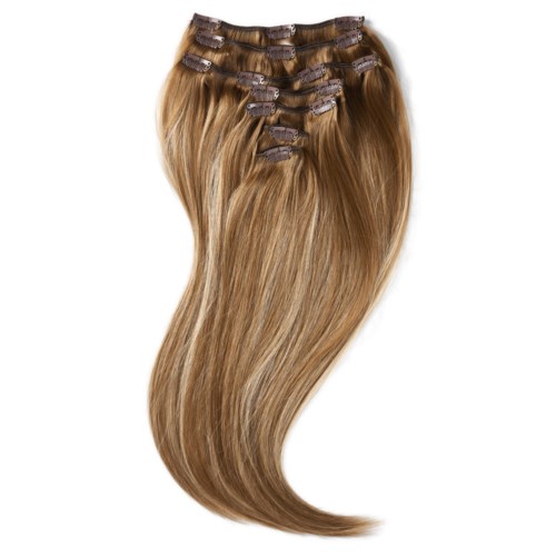 Rapunzel of Sweden Classic Clip-ins Straight / Medium Volume / 7 pieces 40 cm Brownish Blonde Balayage B5.0/8.3