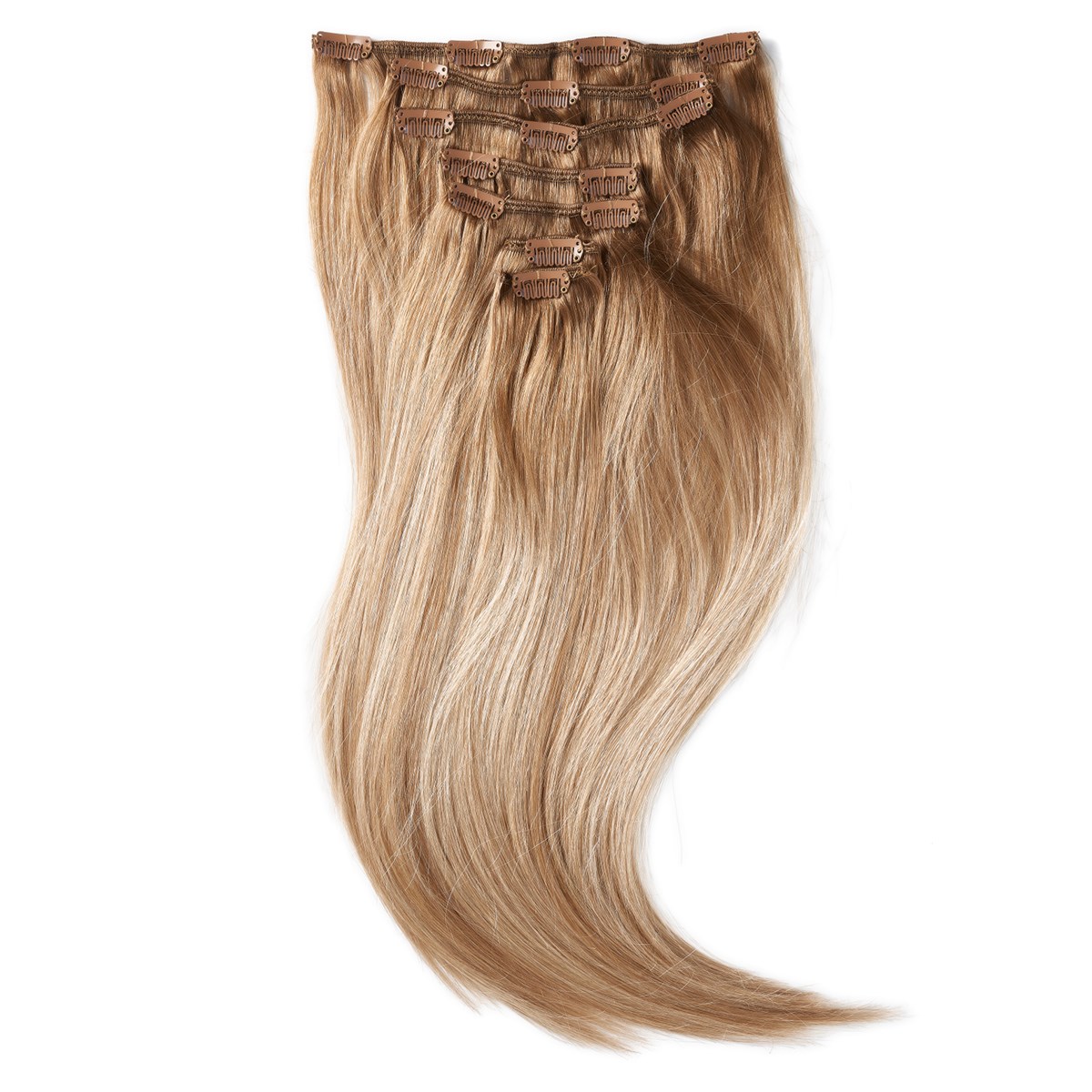 Rapunzel of Sweden Clip-on set 7 pieces 40 cm Champagne Blonde Balayag