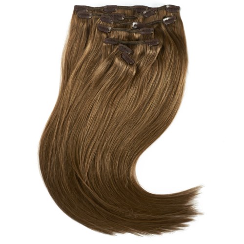 Rapunzel of Sweden Classic Clip-ins Straight / Medium Volume / 7 pieces 50 cm 5.0 Brown