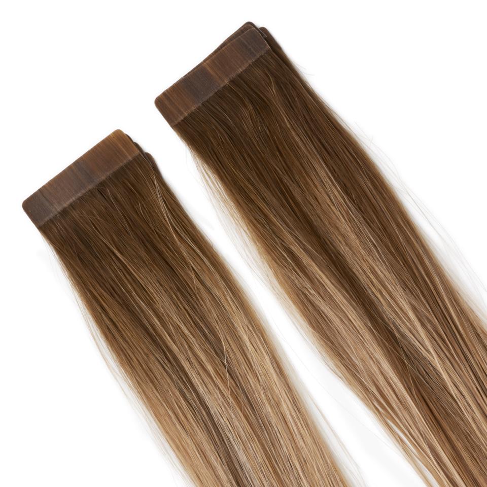 Rapunzel of Sweden Basic Tape Extensions - Classic 4 Brown Ash Blonde Balayage B5.1/7.3 40 cm