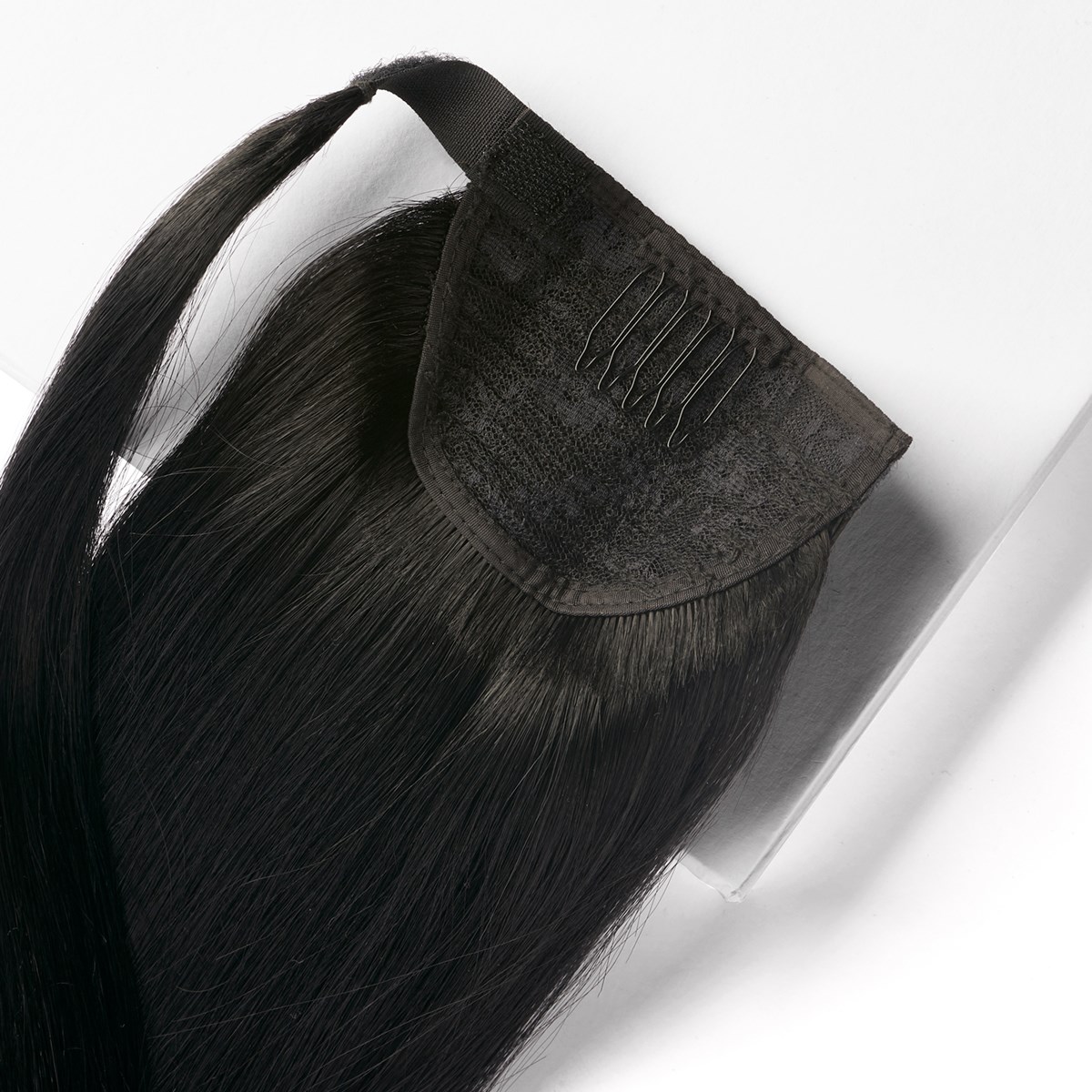 Alternativ bild 1 för Rapunzel of Sweden Hair pieces Clip-in Ponytail Original 60 cm 1.0 Bla