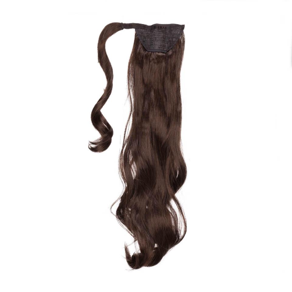 Rapunzel of Sweden Clip-in Ponytail Synthetic Beach Wave 2.2 Coffee Brown 50cm