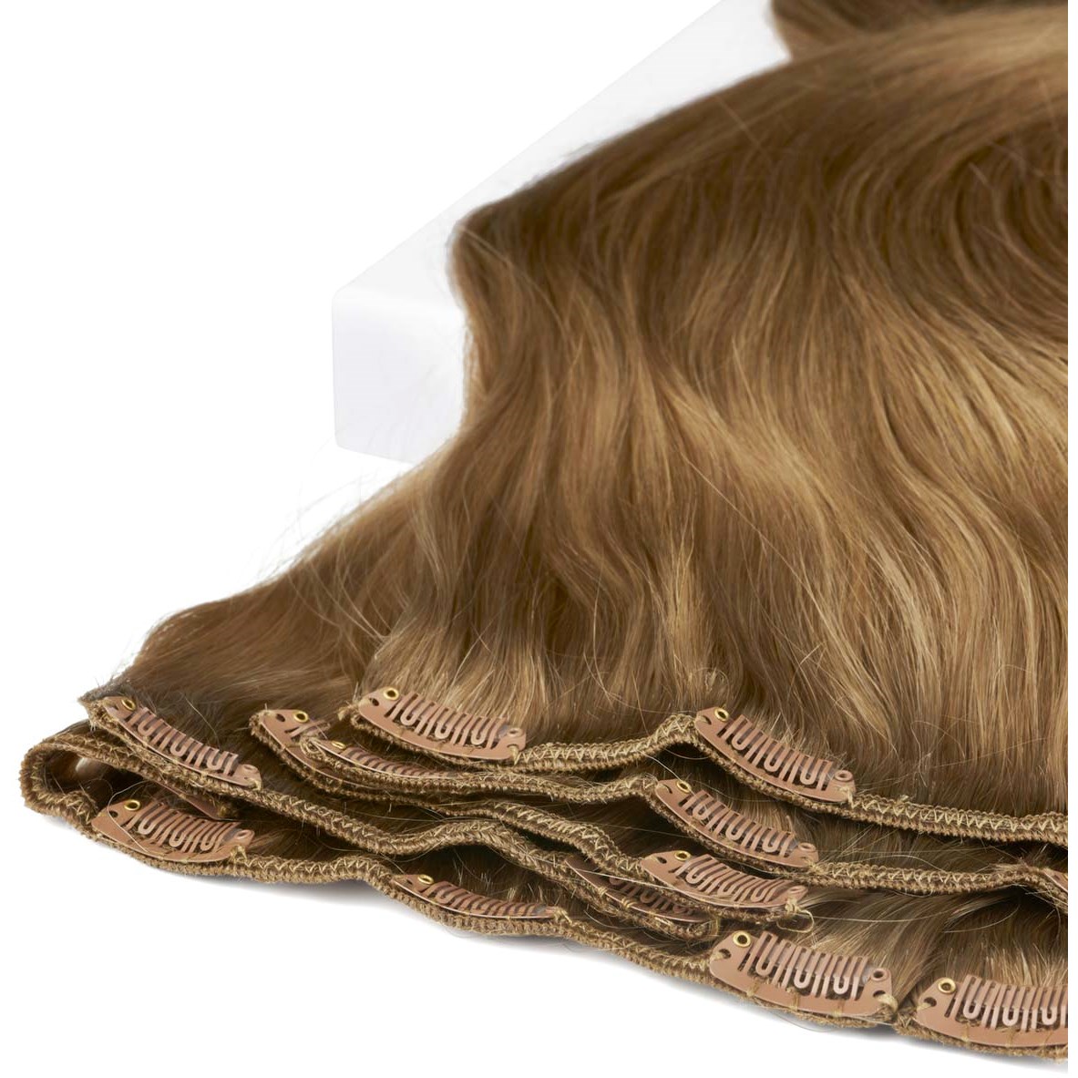 Alternativ bild 1 för Rapunzel of Sweden Clip-on set 7 pieces 50 cm 7.3 Cendre Ash