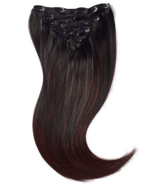 Rapunzel of Sweden 7 pieces 40 cm Cherry Infused Black Balayage B1.0/6.12