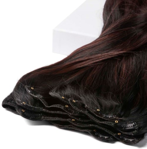 Rapunzel of Sweden 7 pieces 50 cm Cherry Infused Black Balayage B1.0/6.12