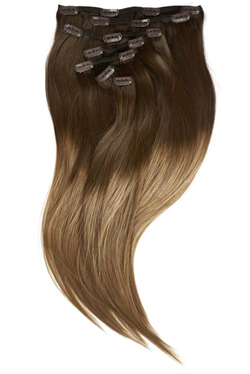 Rapunzel of Sweden 7 pieces 40 cm O2.2/7.3 Brown Ash Ombre