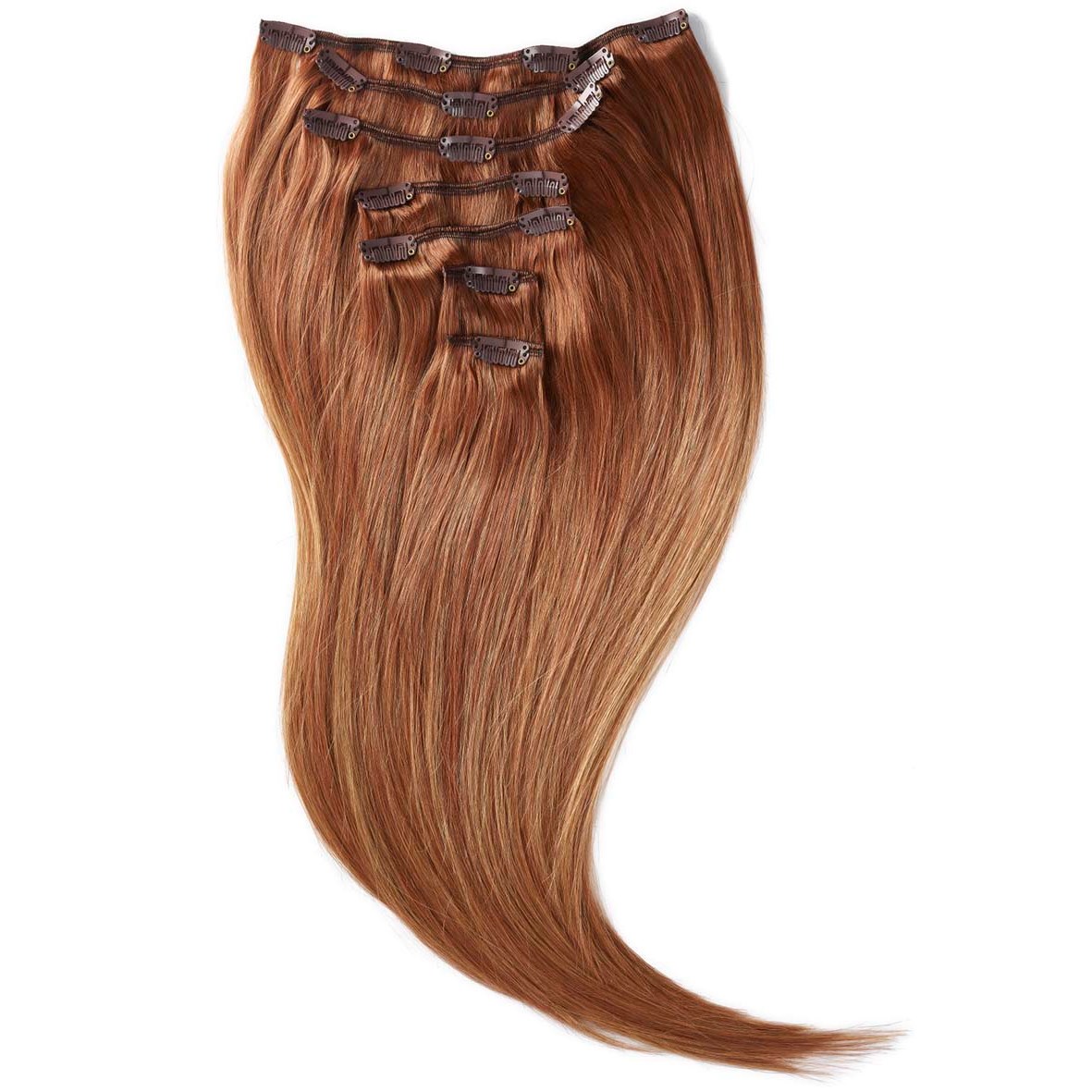 Rapunzel of Sweden Clip-on set 7 pieces 30 cm Sunset Red ColorMelt C6.
