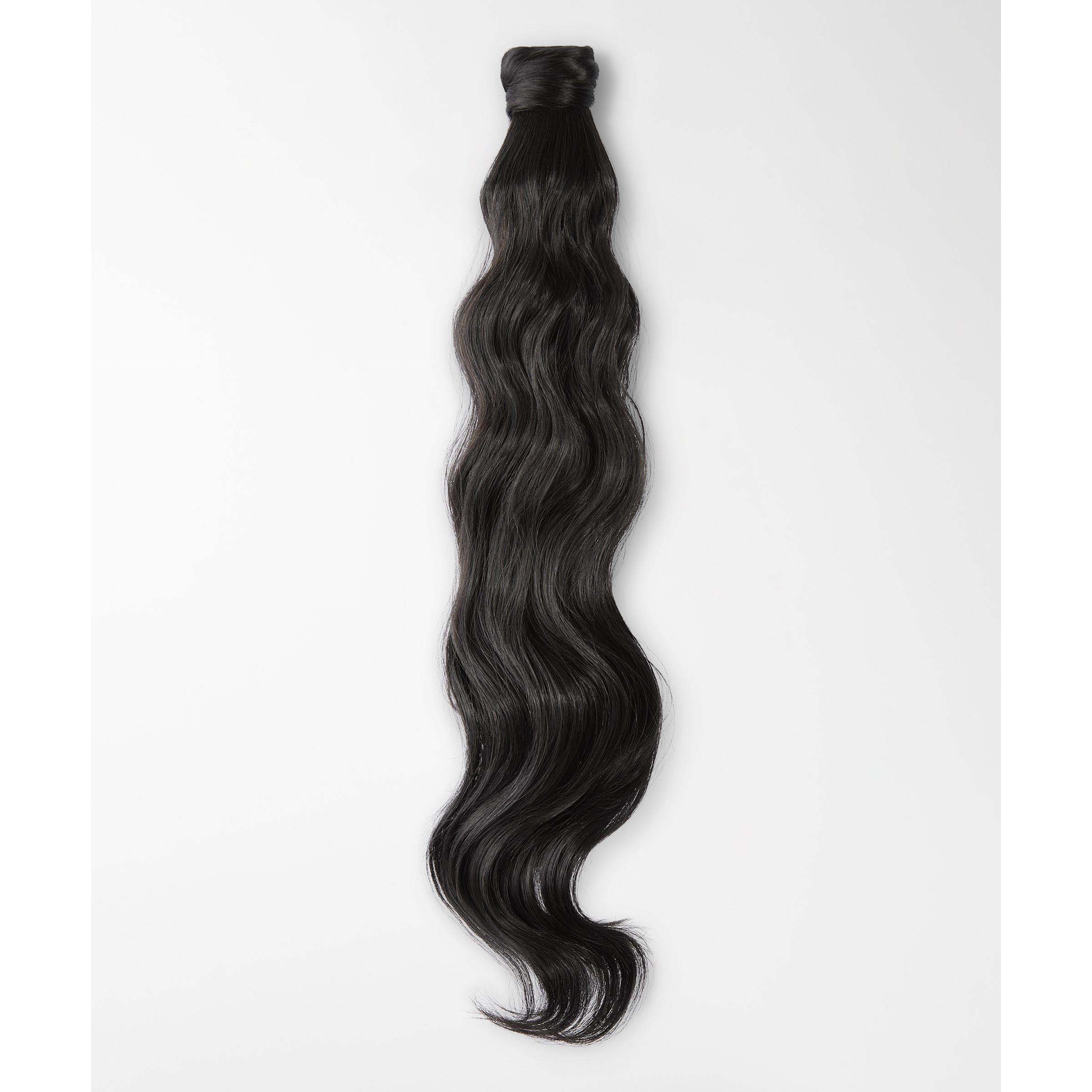 Läs mer om Rapunzel of Sweden Vegan Fibre Clip-in Ponytail Beach Wave 1.0 Black