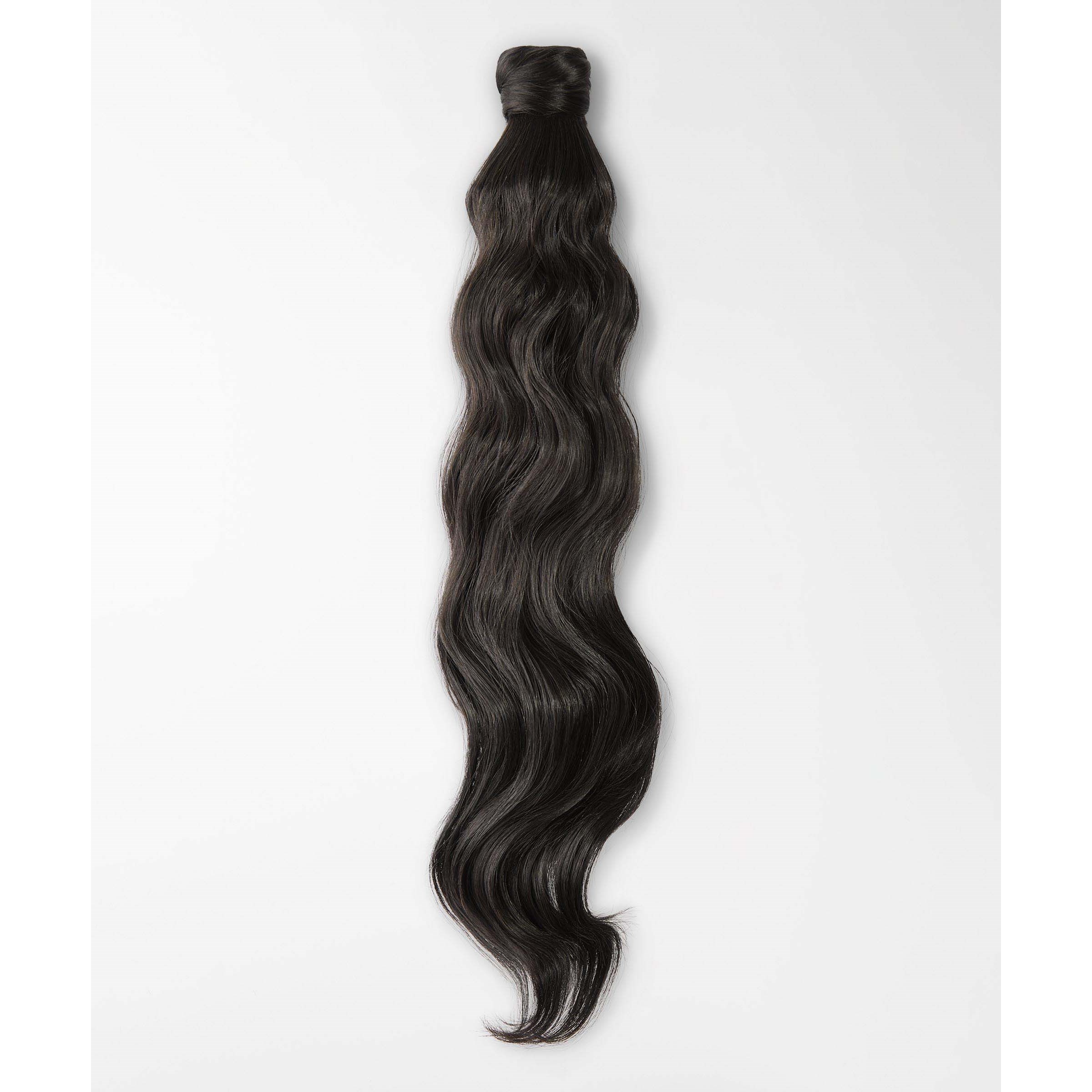 Läs mer om Rapunzel of Sweden Vegan Fibre Clip-in Ponytail Beach Wave 1.2 Black