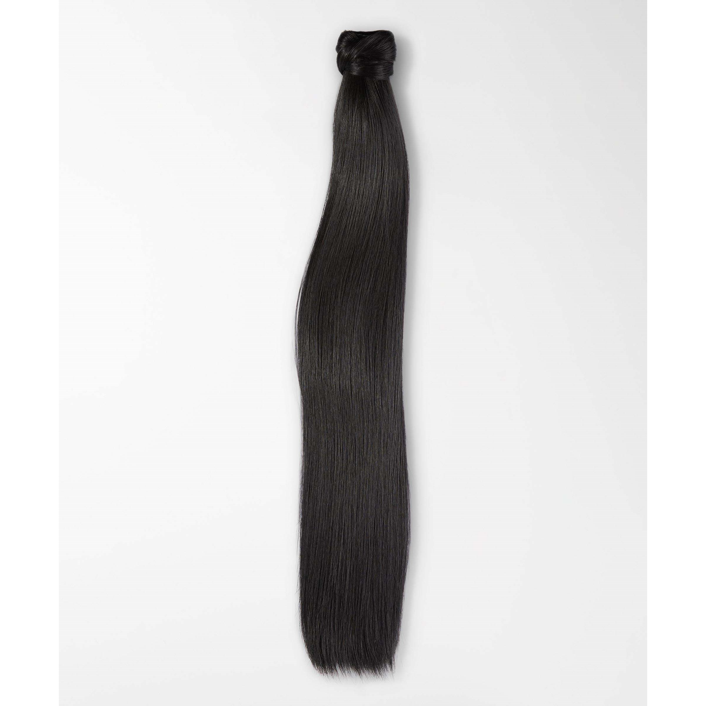 Läs mer om Rapunzel of Sweden Vegan Fibre Clip-in Ponytail Straight 1.0 Black 40