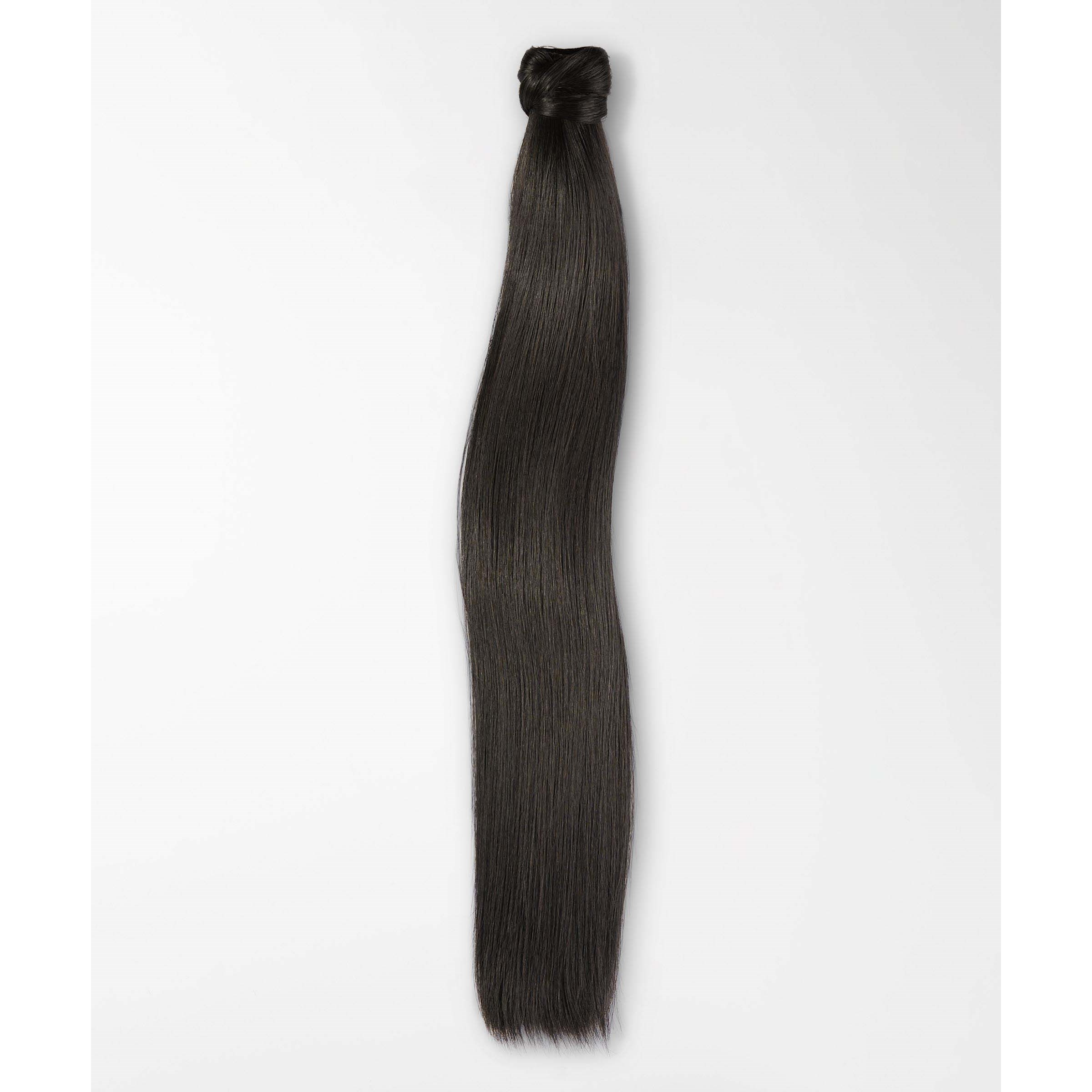 Läs mer om Rapunzel of Sweden Vegan Fibre Clip-in Ponytail Straight 1.2 Black Br