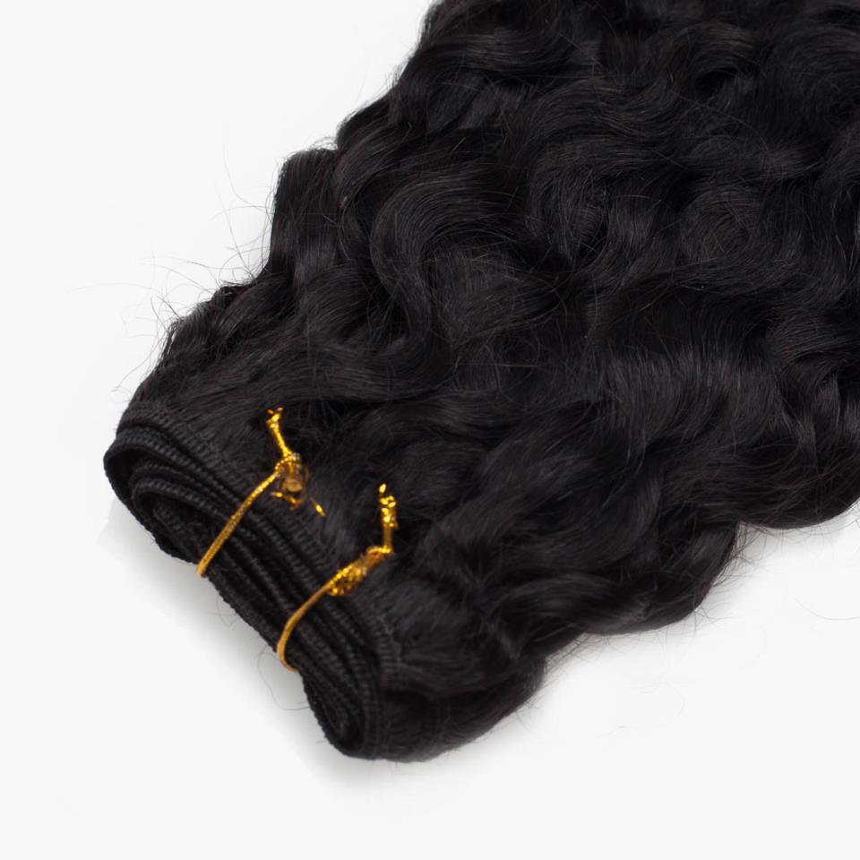 Rapunzel of Sweden Hair Weft Bouncy Curl 1.0 Black 40cm