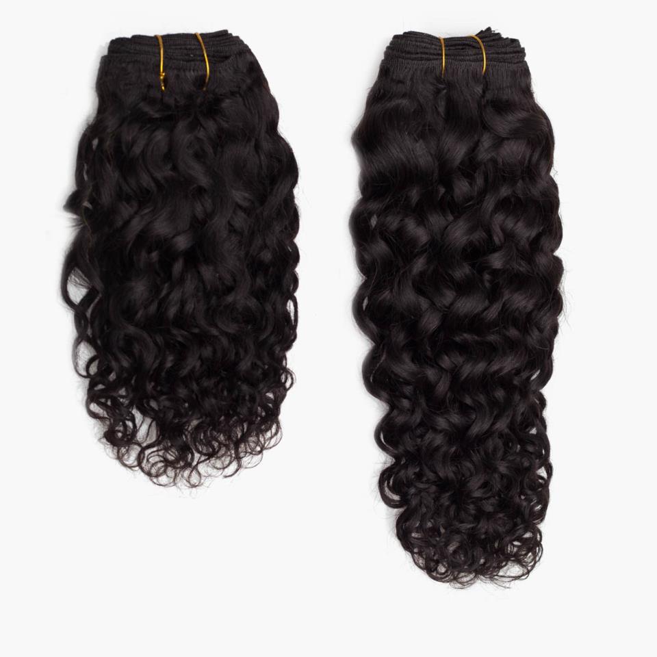 Rapunzel of Sweden Hair Weft Bouncy Curl 1.2 Black Brown 40cm