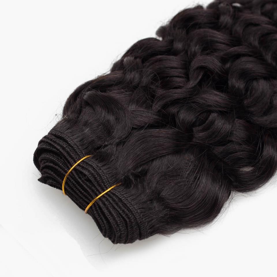 Rapunzel of Sweden Hair Weft Bouncy Curl 1.2 Black Brown 40cm