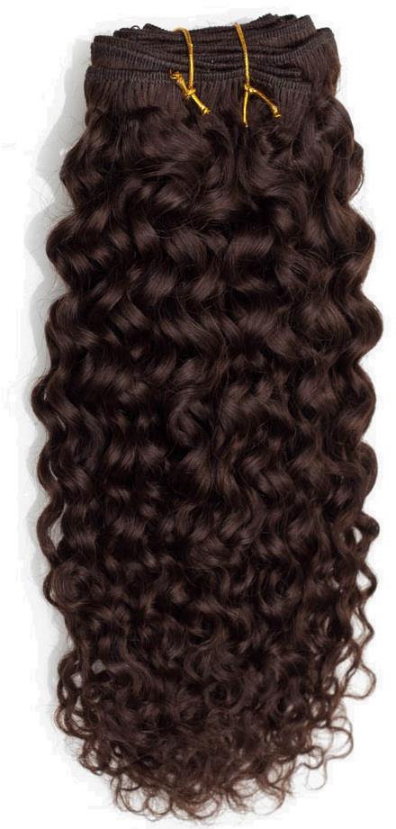 Rapunzel of Sweden Hair Weft Curly Curls 2.2 Coffee Brown 35cm