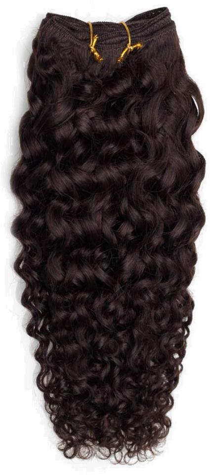 Rapunzel of Sweden Hair Weft Curly Curls 2.3 Chocolate Brown 35cm