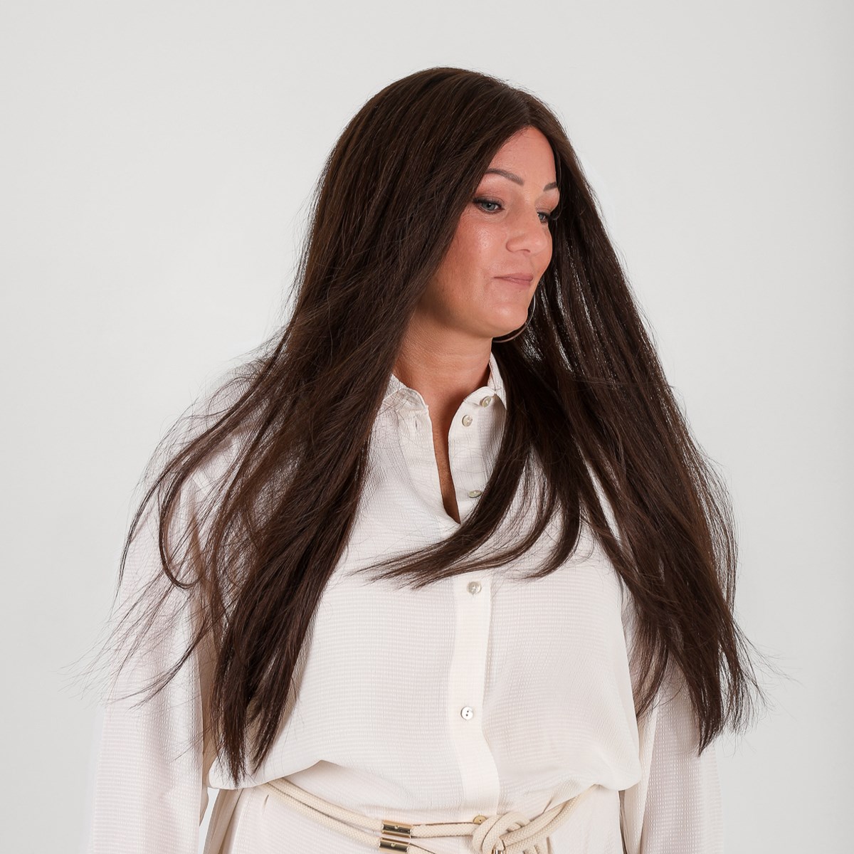 Läs mer om Rapunzel of Sweden Wig - Human Hair 55 cm 2.3 Chocolate Brown