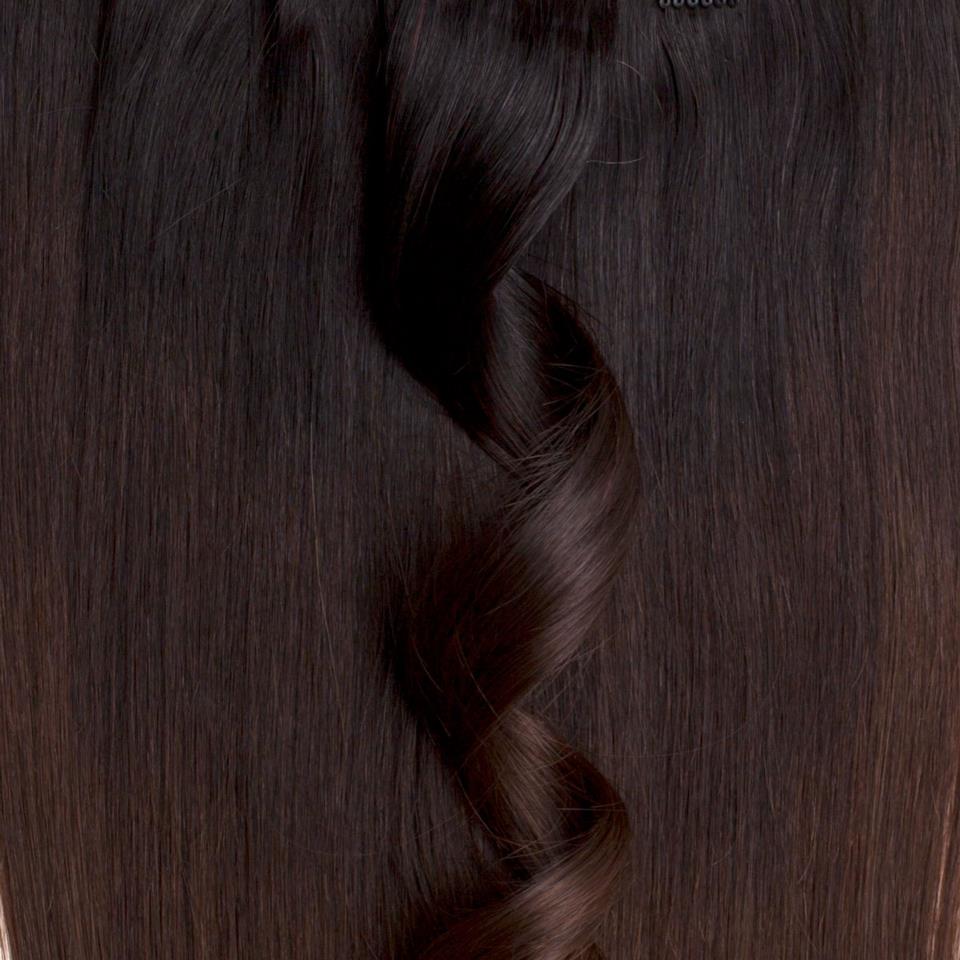 Rapunzel of Sweden Nail Hair Original Straight O1.2/2.0 Black Brown Ombre 40cm