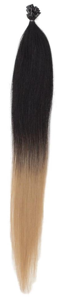 Rapunzel of Sweden Nail Hair Original Straight O1.2/7.5 Black/Blonde Ombre 50cm