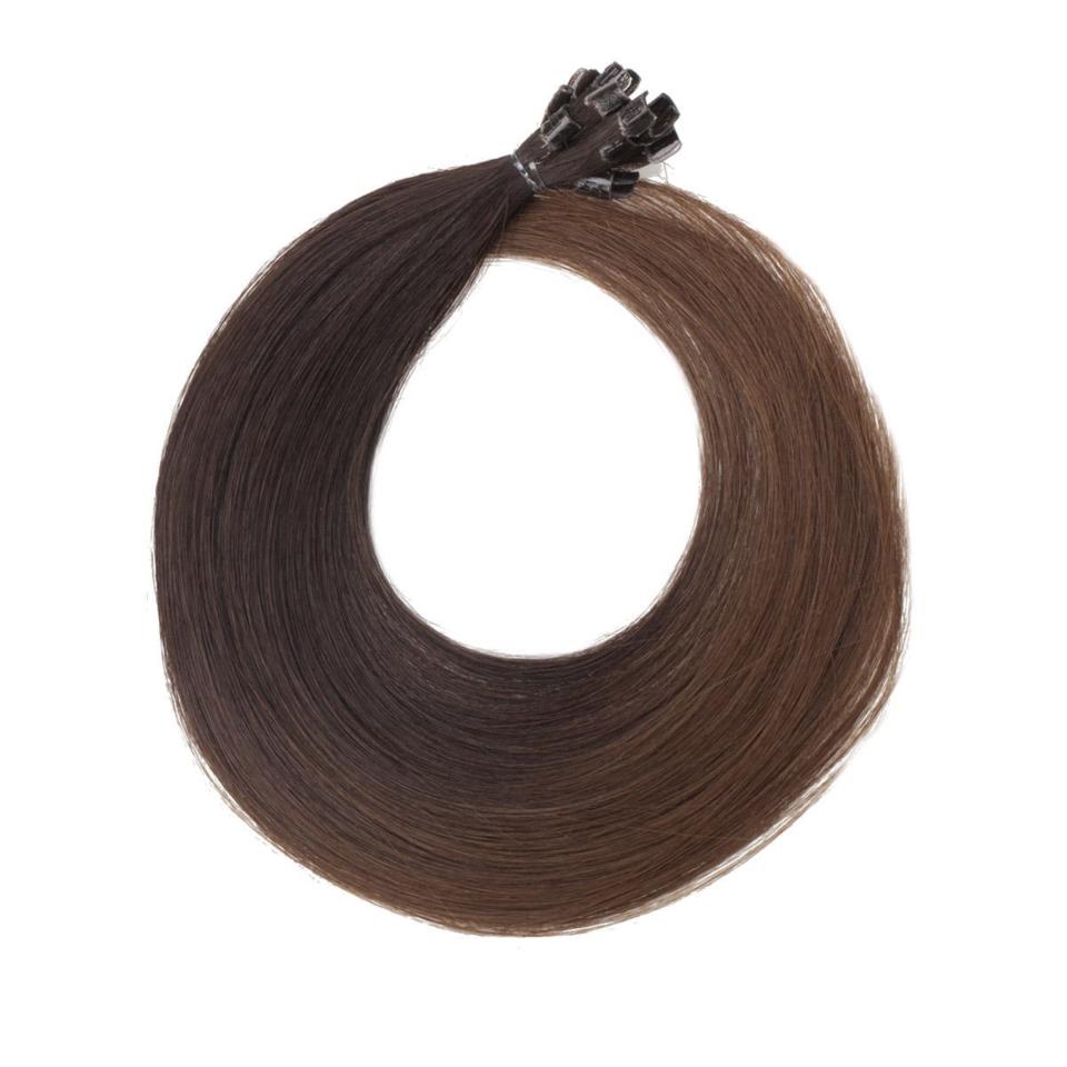 Rapunzel of Sweden Nail Hair Original Straight O2.3/5.0 Chocolate Brown Ombre 40cm