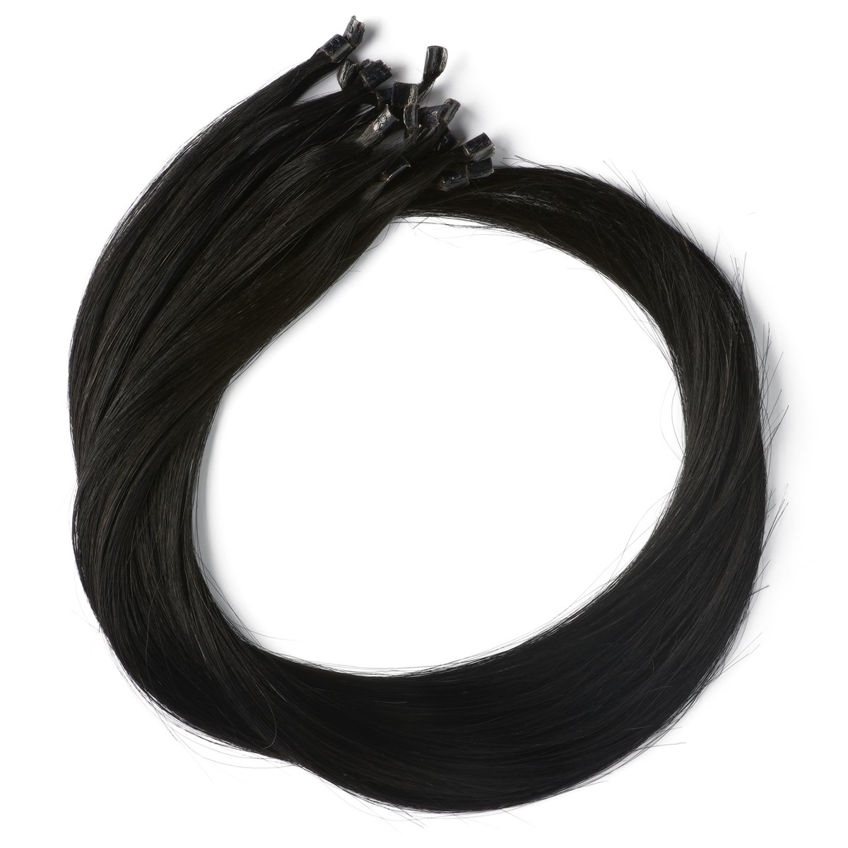 Läs mer om Rapunzel of Sweden Nail Hair Premium Straight 30 cm 1.0 Black