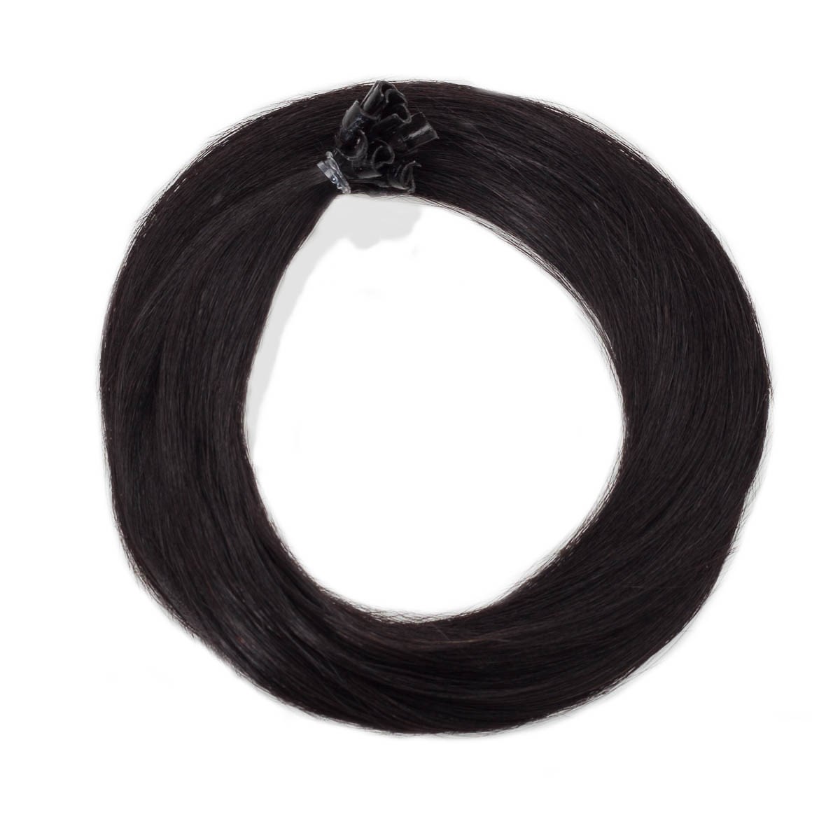 Läs mer om Rapunzel of Sweden Nail Hair Premium Straight 30 cm 1.2 Black Brown