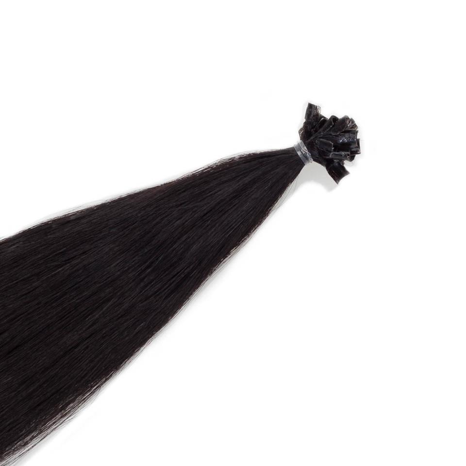 Rapunzel of Sweden Nail Hair Premium Straight 1.2 Black Brown 30 cm