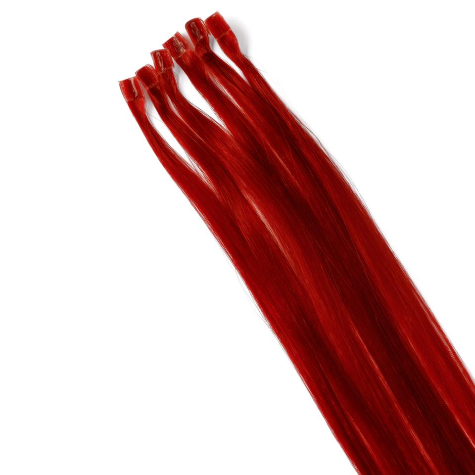 Rapunzel of Sweden Nail Hair Premium Straight 6.0 Red Fire 50 cm