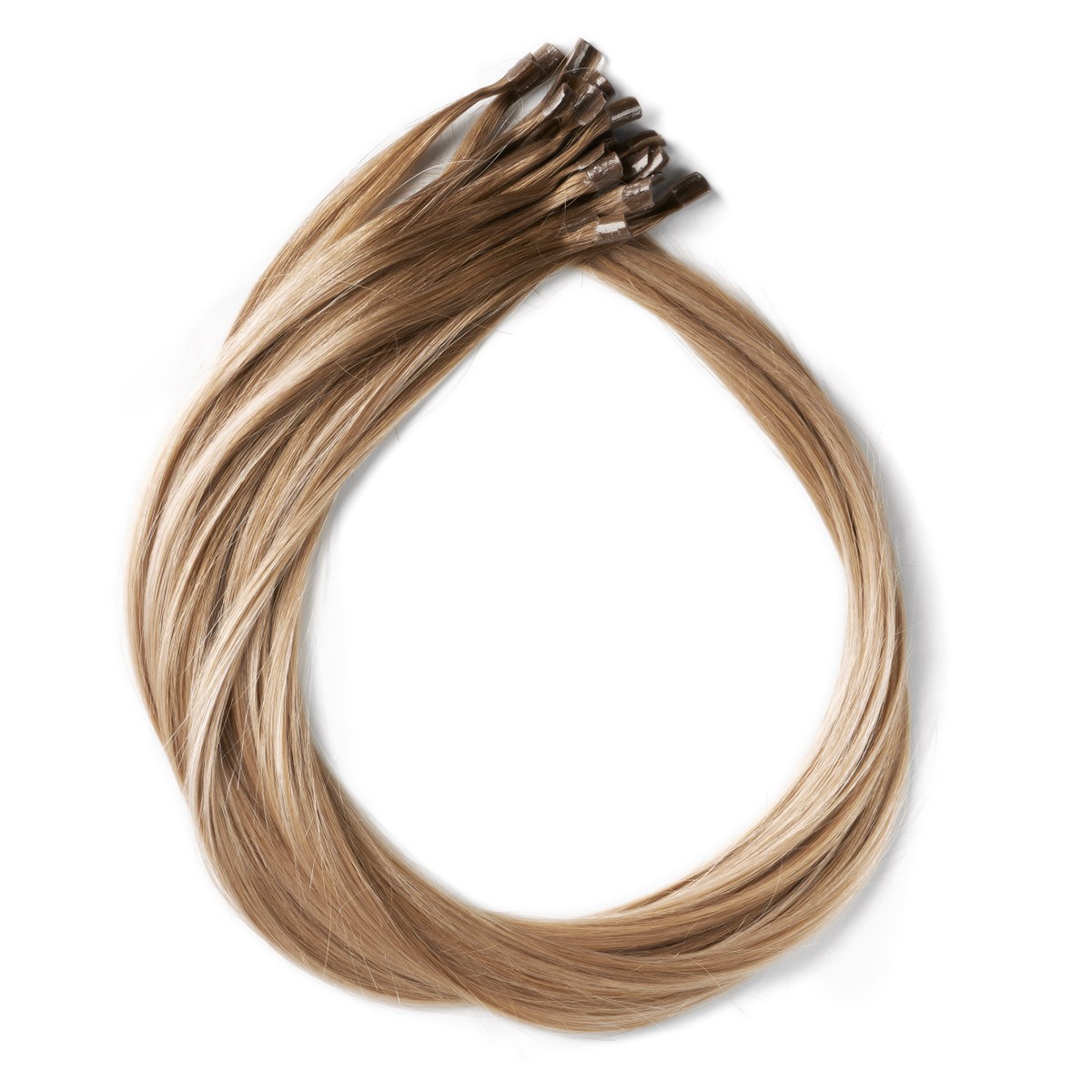 Produktfoto för Rapunzel of Sweden Nail Hair Premium Straight 60 cm Brown Ash Blonde