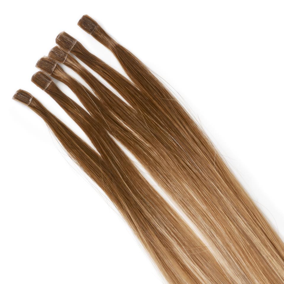 Rapunzel of Sweden Nail Hair Premium Straight Caramel Bronde ColorMelt C2.0/7.4 50cm
