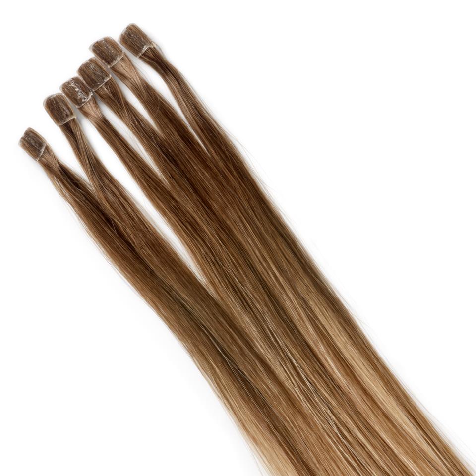 Rapunzel of Sweden Nail Hair Premium Straight Dark Cool Blonde ColorMelt C2.2/10.5 40 cm