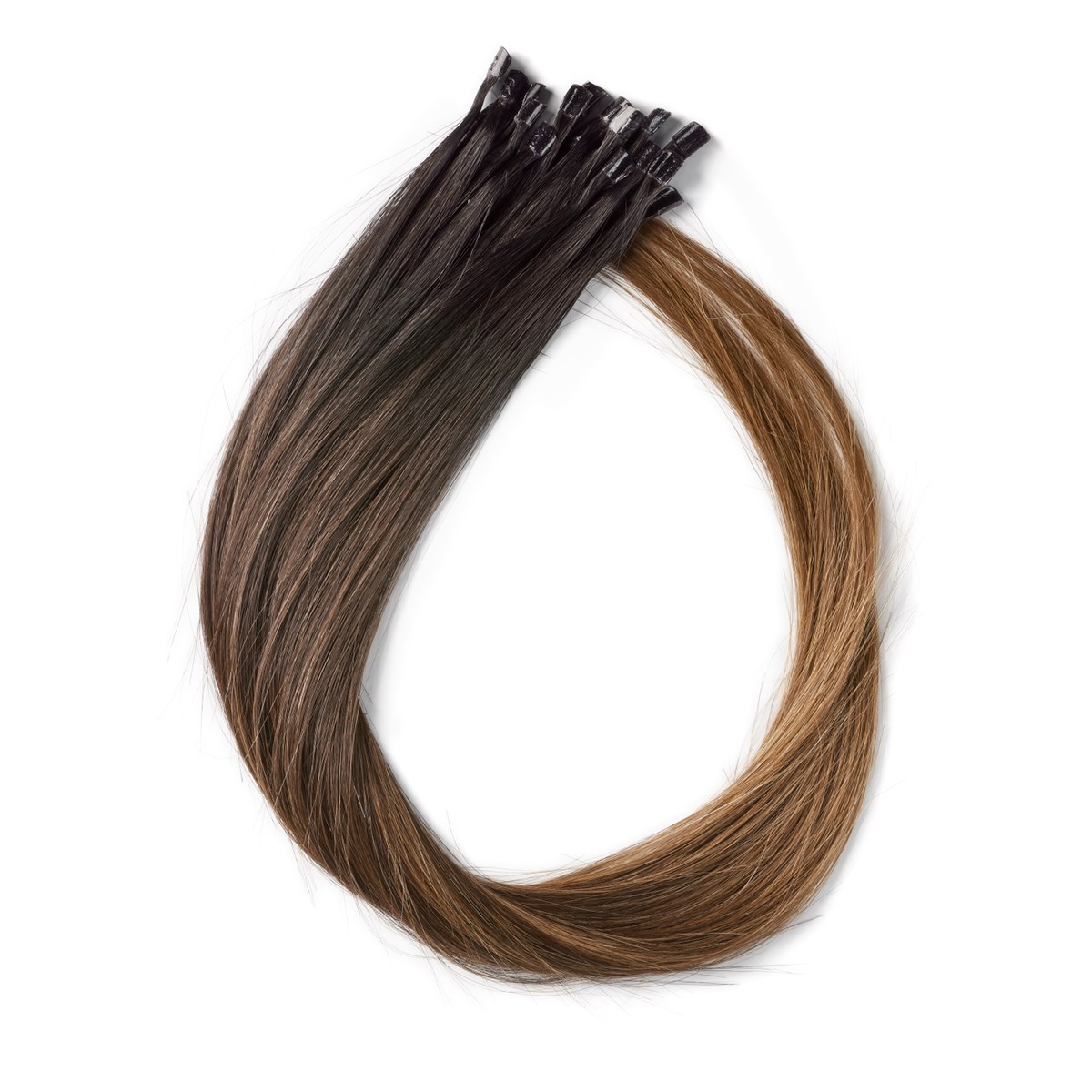 Rapunzel of Sweden Nail Hair Premium Straight 40 cm Deep Brown ColorM