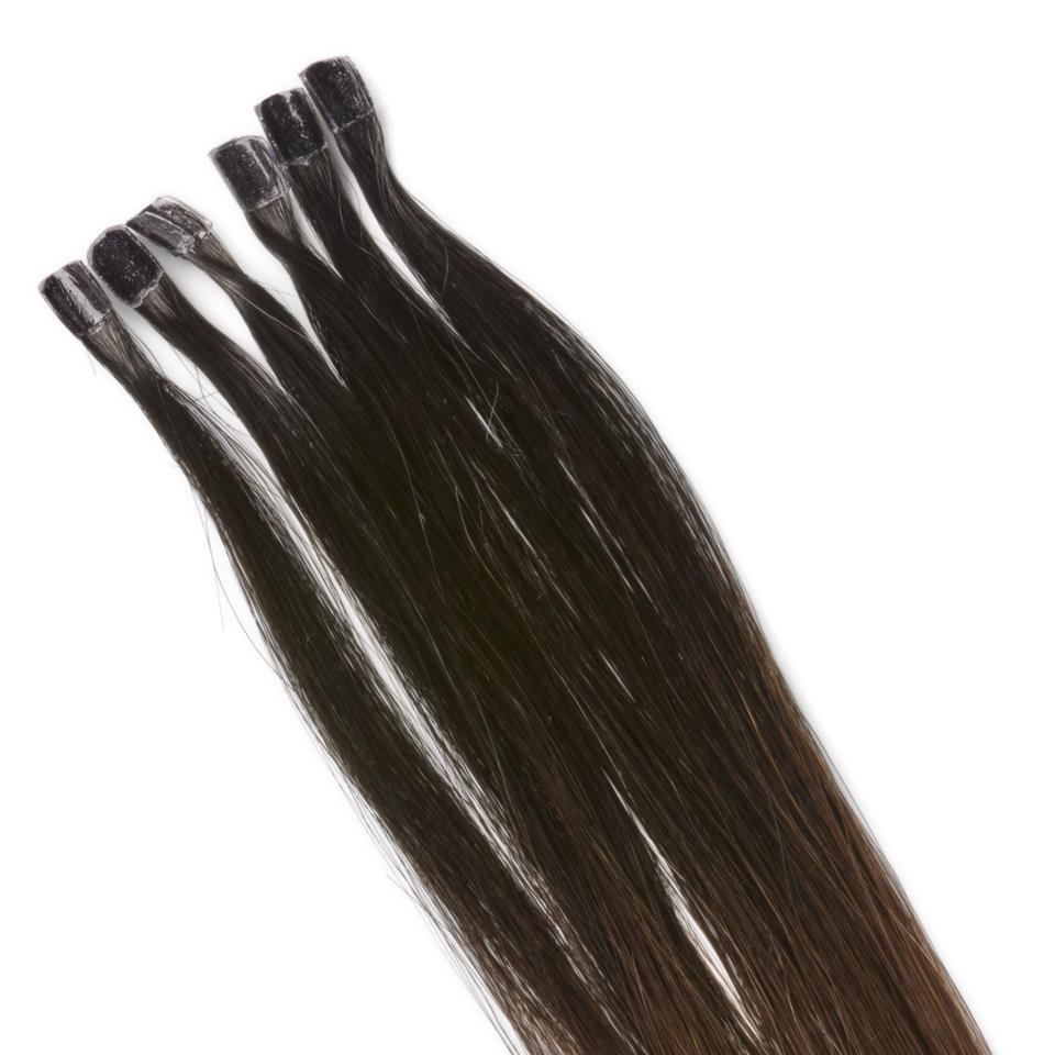 Rapunzel of Sweden Nail Hair Premium Straight Deep Brown ColorMelt C1.2/5.0 50cm